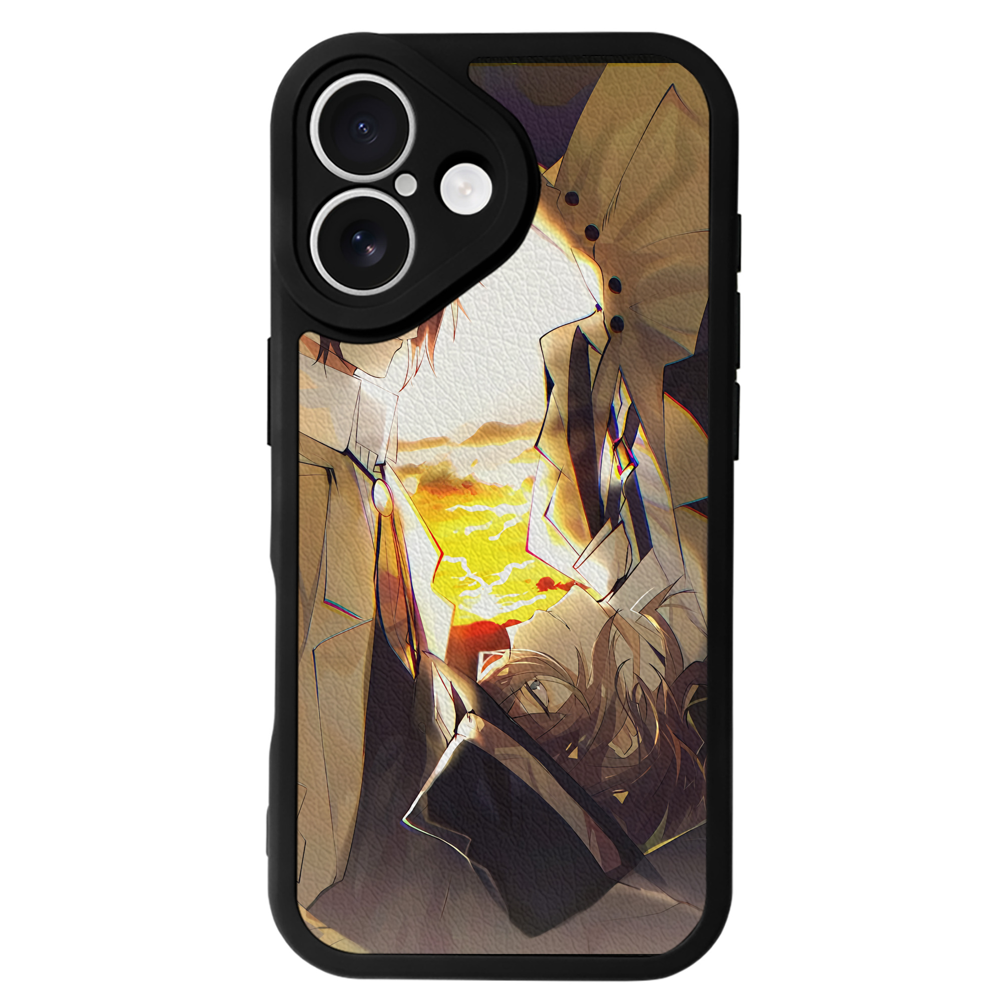 （画像用） 文豪ストレイドッグス Bungo Stray Dogs 【iPhone 16シリーズ対応】シリコンスマホケース（レザー調） 材質：シリコン